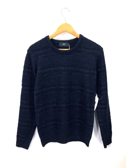 AZUL by moussy(アズールバイマウジー) GRADATION BORDER C/N KNIT メンズ  S