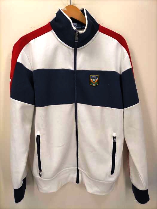Polo by RALPH LAUREN(ポロバイラルフローレン) トリコロールカラー POLO USA 袖プリント ジップアップトラックジャケット メンズ JPN：M