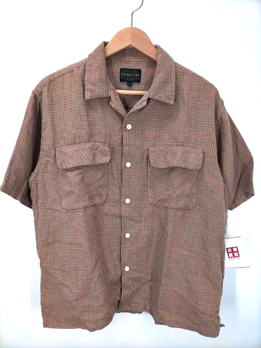 PENDLETON(ペンドルトン) リネン混 フラップポケット オープンカラーシャツ メンズ import：M