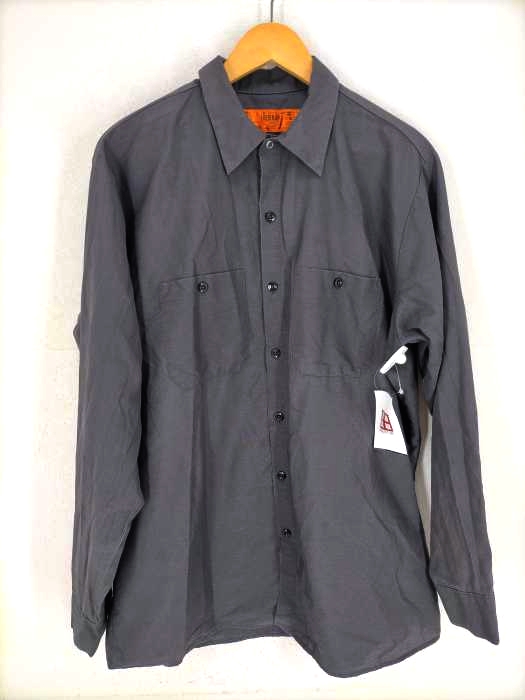 RED KAP(レッドキャップ) 両ポケット 長袖ワークシャツ メンズ JPN：L