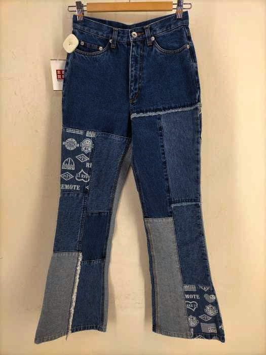 USED古着(ユーズドフルギ) パッチワークデニムパンツ レディース JPN：61-64