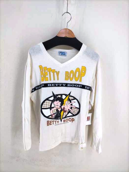 BETTY BOOP(ベティー) シングルステッチVネックプリントTシャツ メンズ 表記無