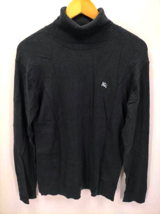 バーバリーブラックレーベル BURBERRY BLACK LABEL カシミヤ混タートルネックニット メンズ JPN：3