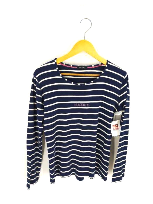マックスアンドコー MAX & CO. ラインストーン ボートネックカットソー メンズ import：XL