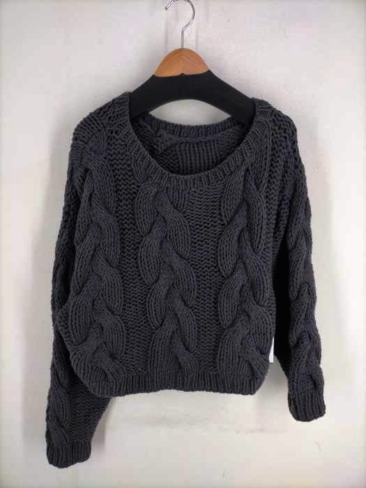 シティショップ CITY SHOP アシメケーブルニットプルオーバー レディース  F