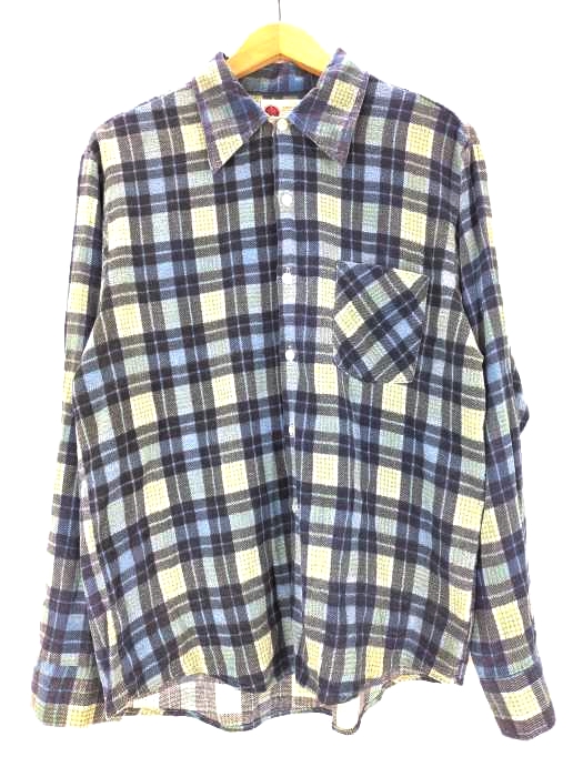 シアーズ Sears 70S KINGS ROAD チェックシャツ メンズ import：M