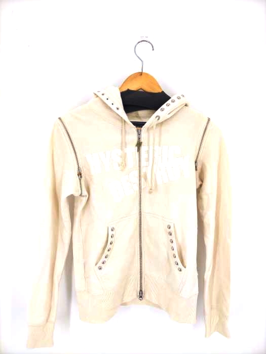 ヒステリックグラマー HYSTERIC GLAMOUR HYSTERIC HEAVY スタッズ ジップアップパーカー レディース FREE