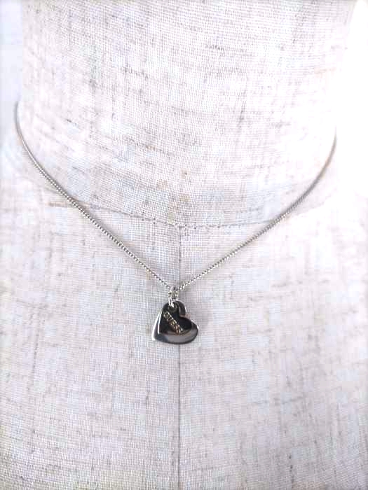 ゲス GUESS 925S ハートネックレス レディース  表記無