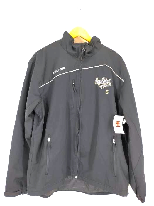 ユーズドフルギ USED古着 {{BAUER TEAM}}HONEY BAKED ホッケーナイロンジャケット メンズ JPN：L