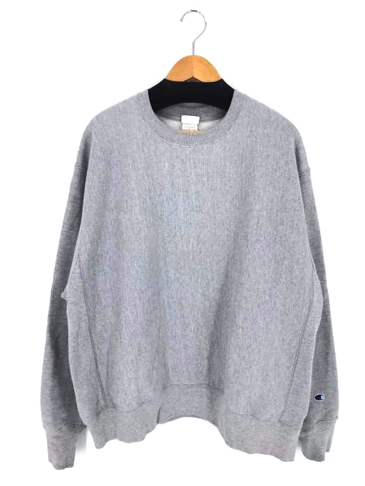 Champion(チャンピオン) REVERSE WEAVE 青単復刻クルーネックスウェット メンズ import：XL