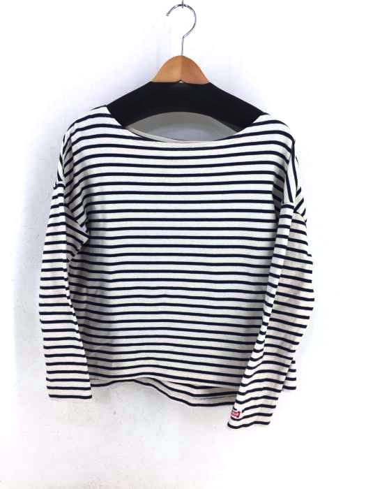 Healthknit(ヘルスニット) ボートネックボーダーカットソー レディース FREE