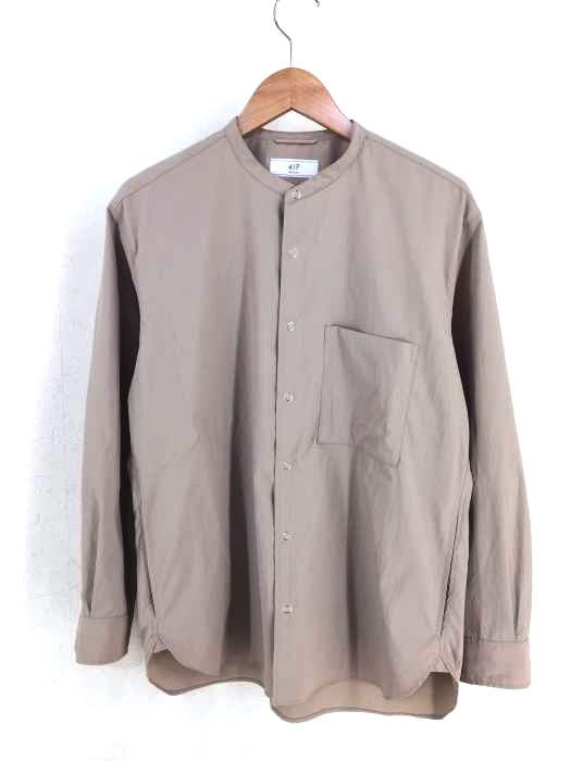 417 by EDIFICE(フォーワンセブンバイエディフィス) 20SS   COOL MAX 3ポケット バンドカラーシャツ メンズ JPN：3