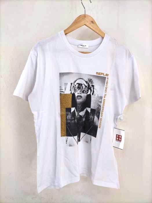 REPLAY(リプレイ) t-shirt with glitter print レディース  XS