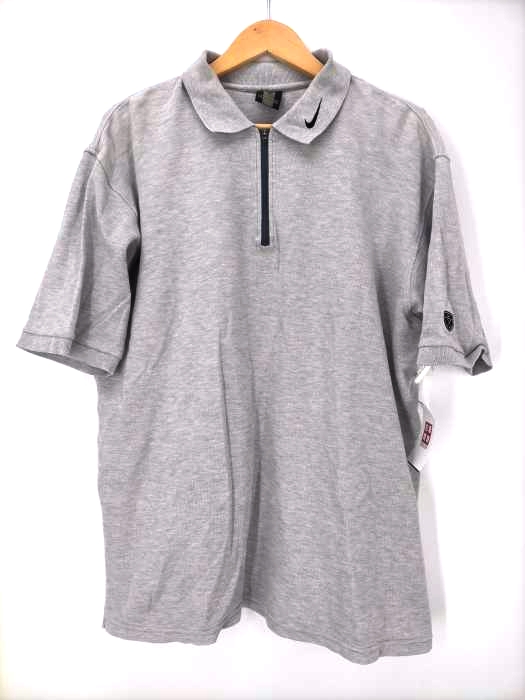 NIKE GOLF(ナイキゴルフ) 襟スウッシュ ハーフジップポロシャツ メンズ import：XL