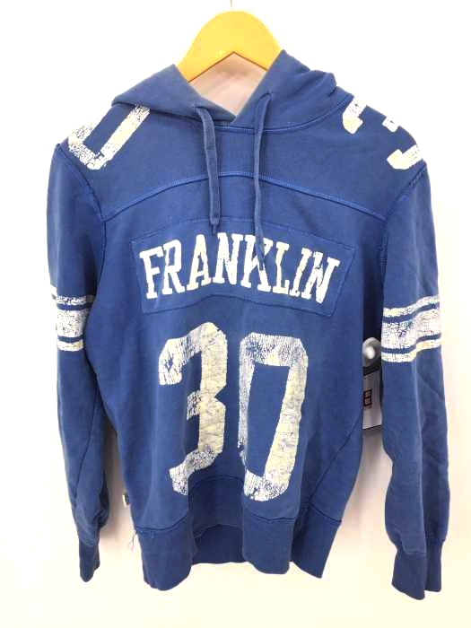 FRANKLIN&MARSHALL(フランクリンマーシャル) ナンバリングパーカー ダメージ加工 メンズ import：S