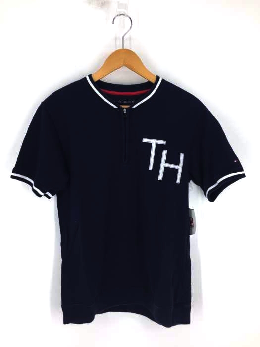 トミーヒルフィガー TOMMY HILFIGER ハーフジップ半袖スウェット レディース  S/P