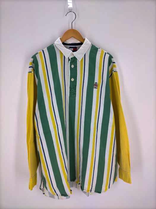 TOMMY HILFIGER(トミーヒルフィガー) 90S 刺繍ストライプラガーシャツ メンズ JPN：L