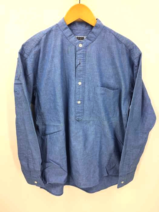 GOODENOUGH(グッドイナフ) 90S ハーフボタン スタンドカラー シャンブレーシャツ メンズ JPN：M