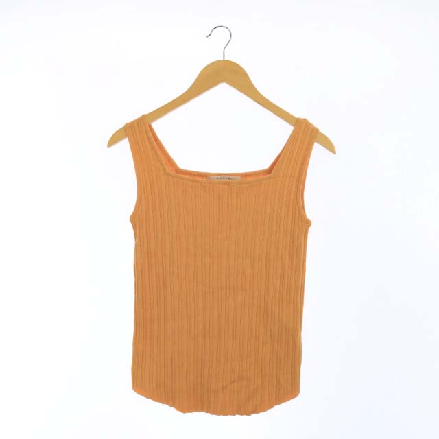 Stola.(ストラ) 21SS タンクトップ ニット リブ F オレンジ /AO ■OS レディース  F