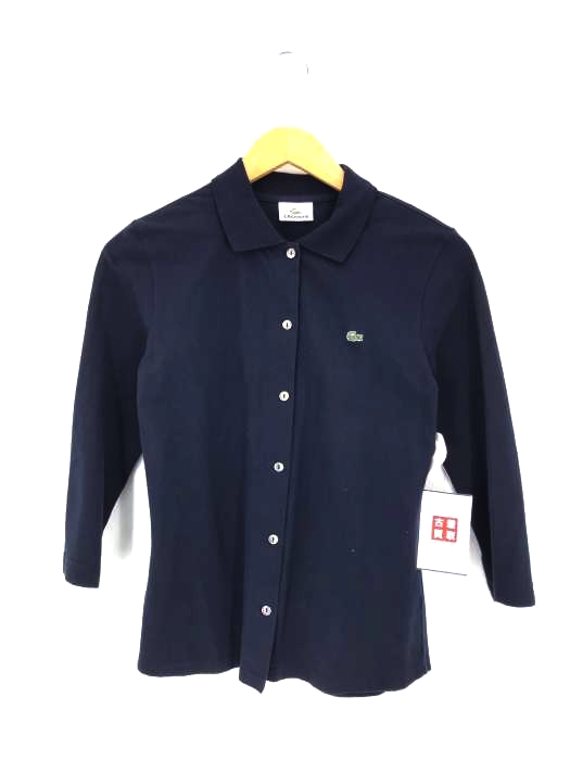 LACOSTE(ラコステ) ワンポイントロゴ 鹿の子L/Sシャツ レディース EUR：42