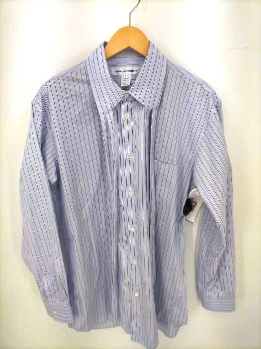 COMME des GARCONS SHIRT(コムデギャルソンシャツ) 21SS 襟紐ストライプシャツ メンズ X