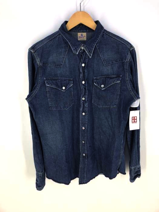 Wrangler(ラングラー) BLUE BELL 復刻 デニムウエスタンシャツ メンズ JPN：L