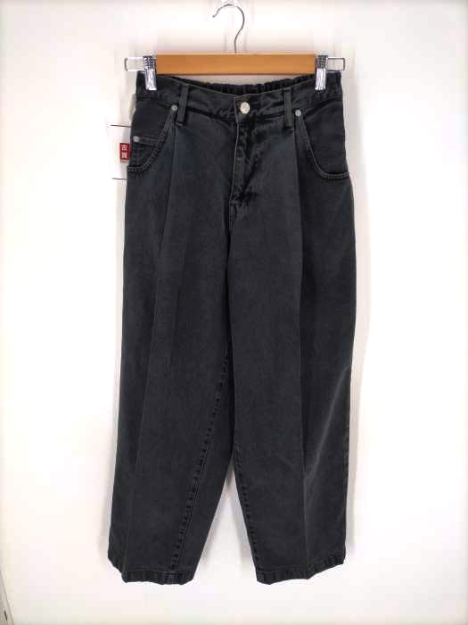 neonsign ネオンサイン wide denim slacks 42 NEONSIGN - 【残り一点】Wide Denim Slacks(WOOL BLACK