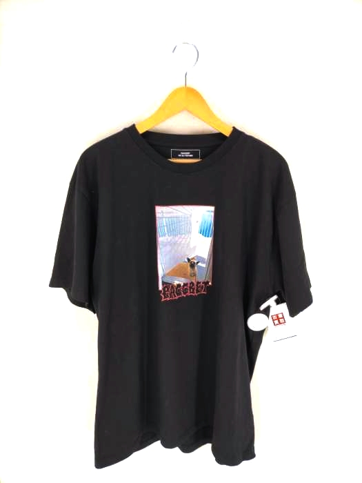 PACCBET(ラスベート) MEN DOG T-SHIRT KNIT ドッグプリントTシャツ アニマル ビッグシルエット メンズ  XL