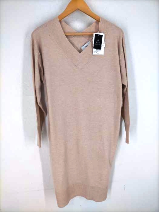 AZUL by moussy(アズールバイマウジー) VNECK KNIT ONEPIECE レディース  M