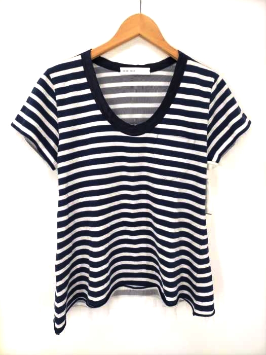 sacai luck(サカイラック) 13SS チュール切替ボーダーTシャツ レディース JPN：1
