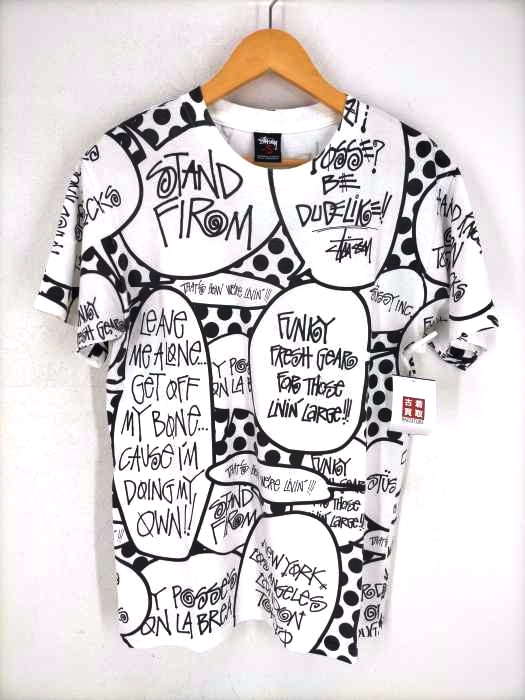 Stussy(ステューシー) 総柄プリントクルーネックTシャツ メンズ JPN：S