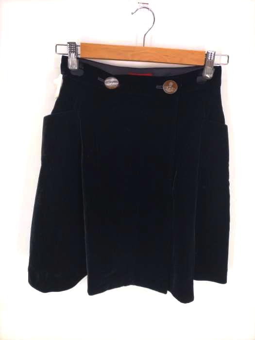 Vivienne Westwood RED LABEL(ヴィヴィアンウエストウッドレッドレーベル) ベロア 巻きスカート レディース  2