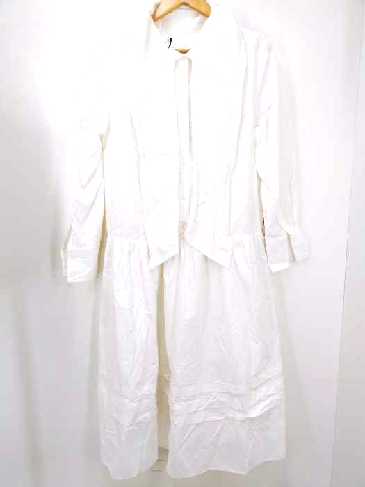 USED古着(ユーズドフルギ) {{LONSLAN}} ボウタイギャザータックワンピース レディース 表記無