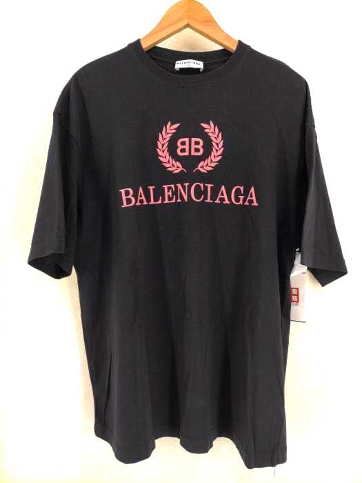 バレンシアガパリス BALENCIAGA PARIS 18AW フロントロゴ プリントTシャツ メンズ import：XS