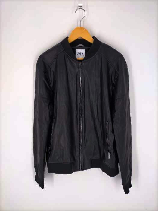 ザラ ZARA フェイクレザーブルゾン メンズ  XL