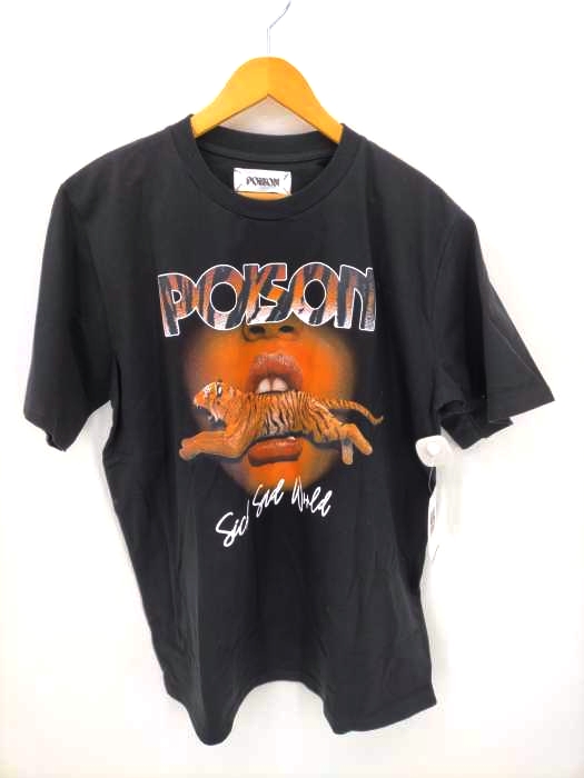 ユーズドフルギ USED古着 {{POISON FOREVER}} フロントプリントTシャツ メンズ JPN：L