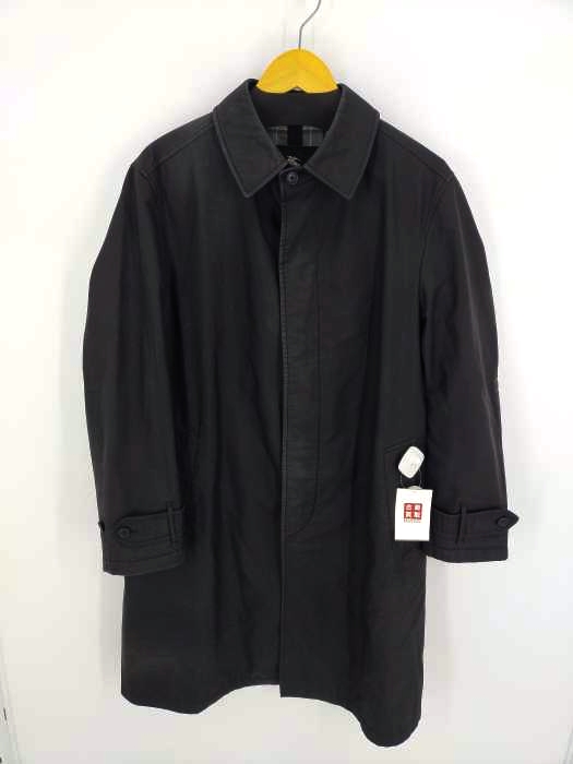 バーバリーブラックレーベル BURBERRY BLACK LABEL 裏地ノバチェック ステンカラーコート メンズ import：L