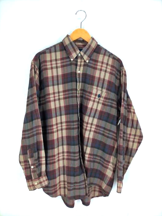 ラルフローレン RALPH LAUREN NORTHERN MARIANA ISLANDS製 BLAIRE チェックボタンダウンシャツ メンズ JPN:M