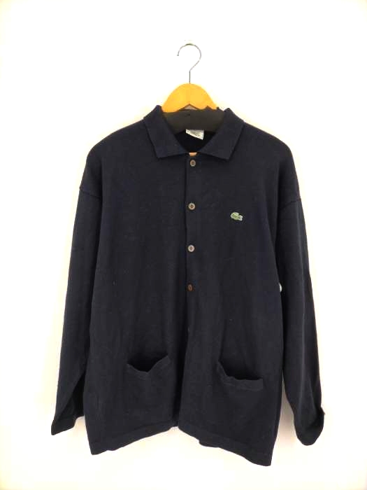 【レア商品】ラコステ　襟付き　セーター 古着 80年代~ ラコステ LACOSTE 襟付き ニットカーディガン フランス製 5 メンズXL相当 ヴィンテージ⁄eaa592941 |  フリマアプリ ラクマ