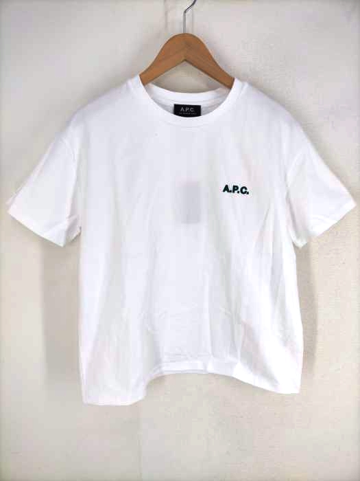 アーペーセー A.P.C. ロゴ刺繍クルーネックTシャツ メンズ  M