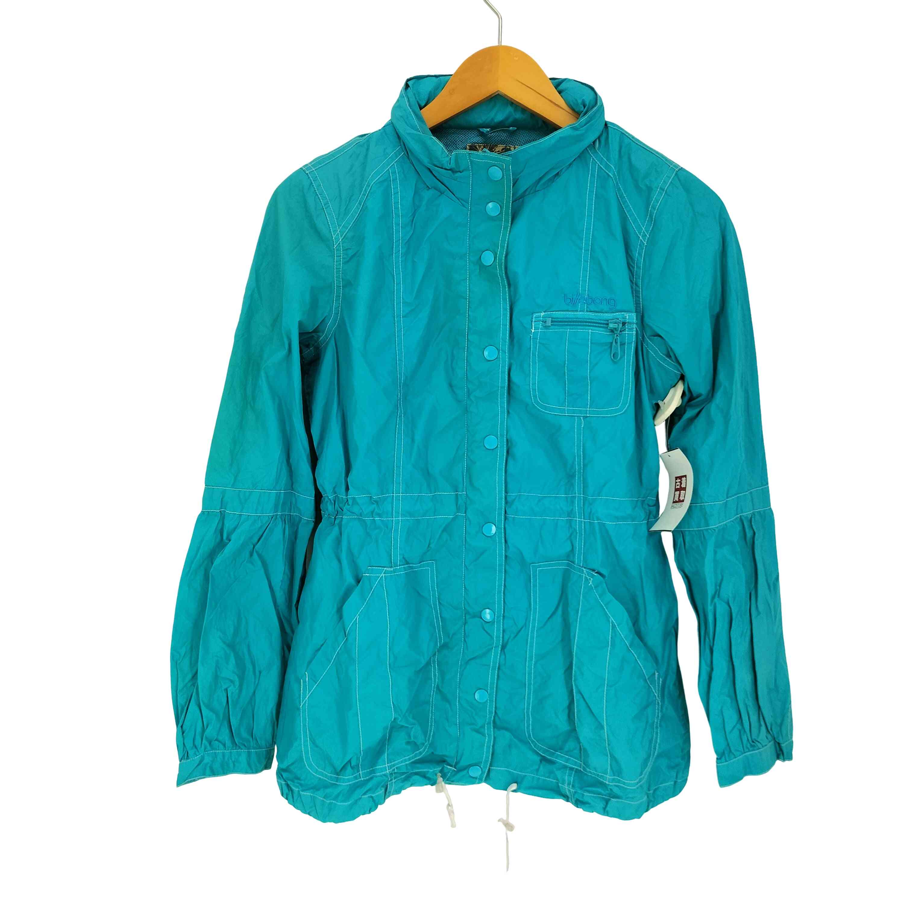 BILLABONG(ビラボン) 比翼ジップ ナイロン ジャケット レディース import：S 【中古】【ブランド古着バズストア】