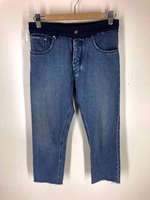 MM6 Maison Margiela(エムエムシックス メゾンマルジェラ) ウエスト切替カットオフデニムパンツ レディース US:38 US:38