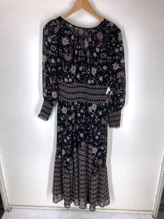 snidel(スナイデル) モダンフラワー デザイン ロング ワンピース  