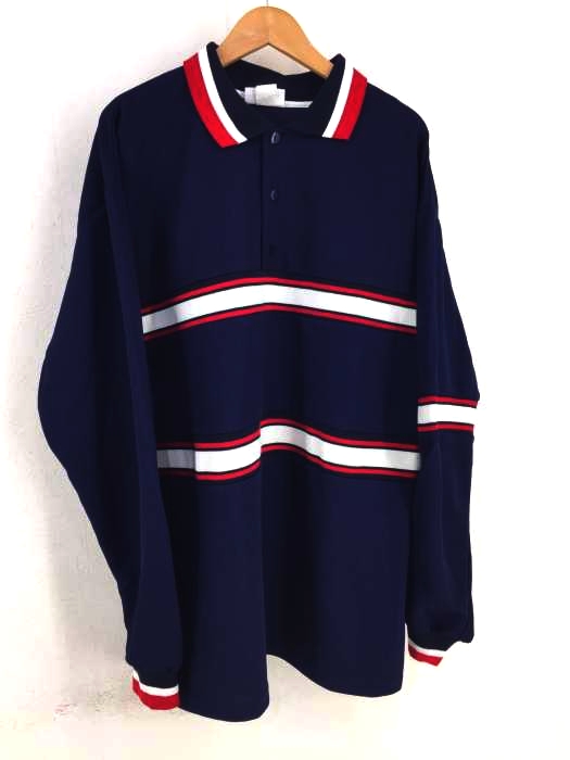 USED古着(ユーズドフルギ) UBET メッシュロングスリーブポロシャツ メンズ トップス ポロシャツ