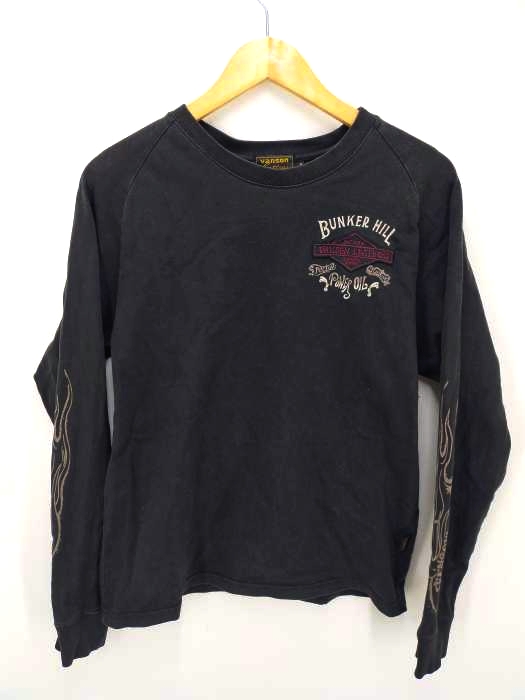 バンソン VANSON 刺繍ロングスリーブTシャツ メンズ JPN：S