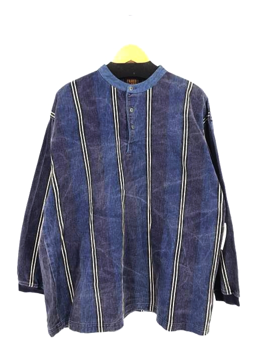 USED古着(ユーズドフルギ) FADED GLOBY 90S プルオーバーストライプシャツ メンズ JPN：XL