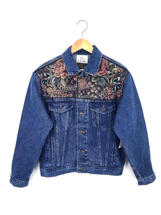 USED古着(ユーズドフルギ) ON YOUR BACK INTERNATIONAL DENIM 切替 デザインデニムジャケット メンズ JPN：S