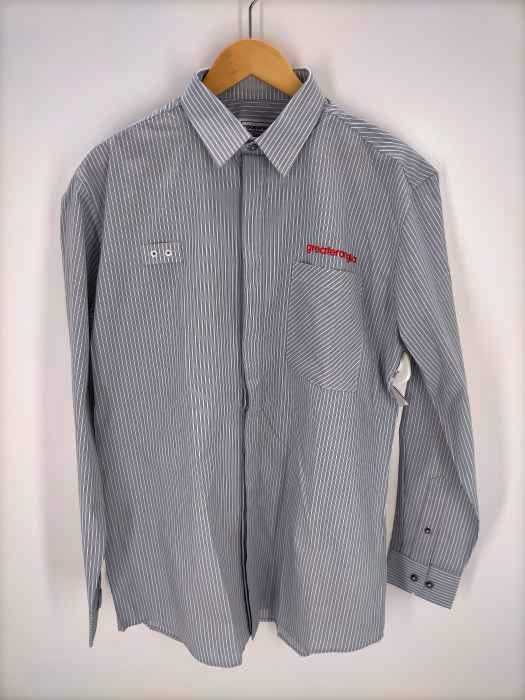 USED古着(ユーズドフルギ) Greater Anglia オランダ国営鉄道 長袖ワークシャツ メンズ  15.5