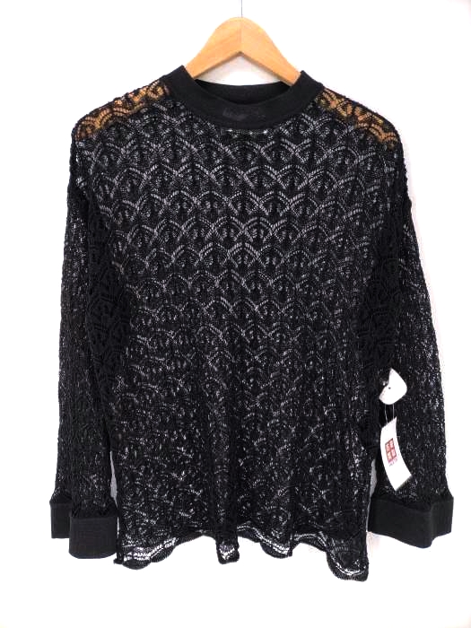 TAN(タン) 21SS ANCHOR POINTALE LONGSLEEVE PULLOVER アンカーポインテールロングスリーブプルオーバー レースブラウス レディース FREE