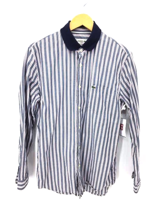 LACOSTE(ラコステ) 襟切替ストライプシャツ メンズ import：M